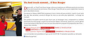 UN FOOD TRUCK ....NOMME O BON BURGER 